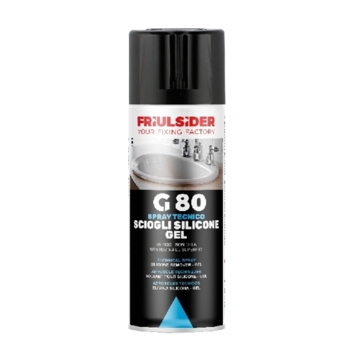 G80 - Spray tecnico 400ml - SCIOGLI SILICONE GEL SPRAY, sciogli